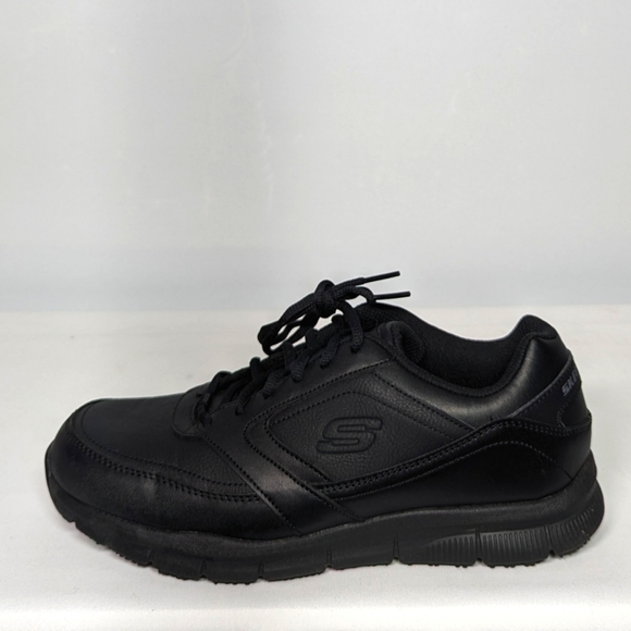 NEW Skechers Mens Nampa Health Care & Food Service Sz 8 black - Picture 1 of 4